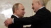 Russian President Vladimir Putin (left) and Belarusian President Alyaksandr Lukashenka (file photo)