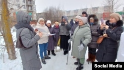 Сход местных жителей, возмущенных работами в Гавриловской роще. 9 февраля 2025 года. Фото: паблик во "ВКонтакте" "Защита Казанки на Гаврилова"