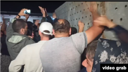 საპროტესტო აქცია სოფელ გუმათში ნამახვანჰესის მშენებლობის წინააღმდეგ, ფოტო გადაღებულია 2021 წლის 21 ივლისს.