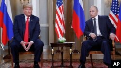 დონალდ ტრამპი და ვლადიმერ პუტინი. 2018 წლის 16 ივლისის ფოტო