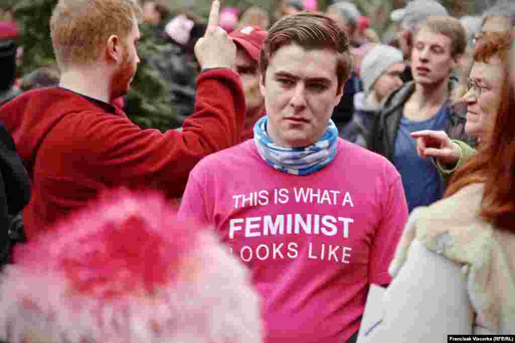 "Так выглядае фэмініст"