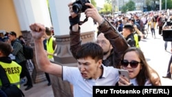 Алматыдағы наразылық акциясы. 1 мамыр 2019 жыл.  