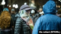 აქციის ერთ-ერთი მონაწილე, 2025 წლის მარტი