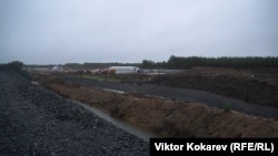 Строящийся полигон на станции Шиес в Архангельской области