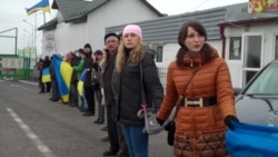 Евромайдан: "живая цепь" от Украины до Польши