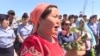 WATCH: Women Gather At Kazakh President's Palace, Demand Social Reforms