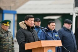 Мухаммедкалый Абылгазиев на открытии инспекторско-досмотрового комплекса «Иркештам».