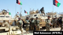 Afghan National Army soldiers in an undated photo.