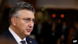 Kryeministri i Kroacisë, Andrej Pllenoviq. Fotografi nga arkivi. 