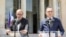 France - French Foreign Affairs Minister Jean-Yves Le Drian (L) and German Foreign Affairs Minister Heiko Maas adress a press conference at the Elysee presidential palace on June 19, 2019..