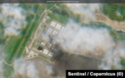 Нефтеюаза "Кристалл" в Энгельсе, спутниковый снимок за 12 июня