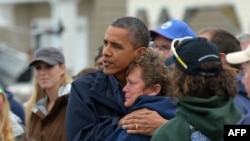 Президент Обама Нью-Жерси штатында кырсыктан жабыркагандар менен жолугушту