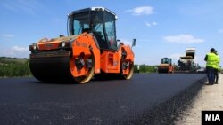 Ndërtimi i një autostrade, Maqedoni e Veriut - Foto nga arkivi.  