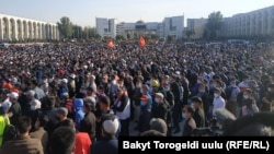 Митинг в Бишкеке. 5 октября 2020 года.