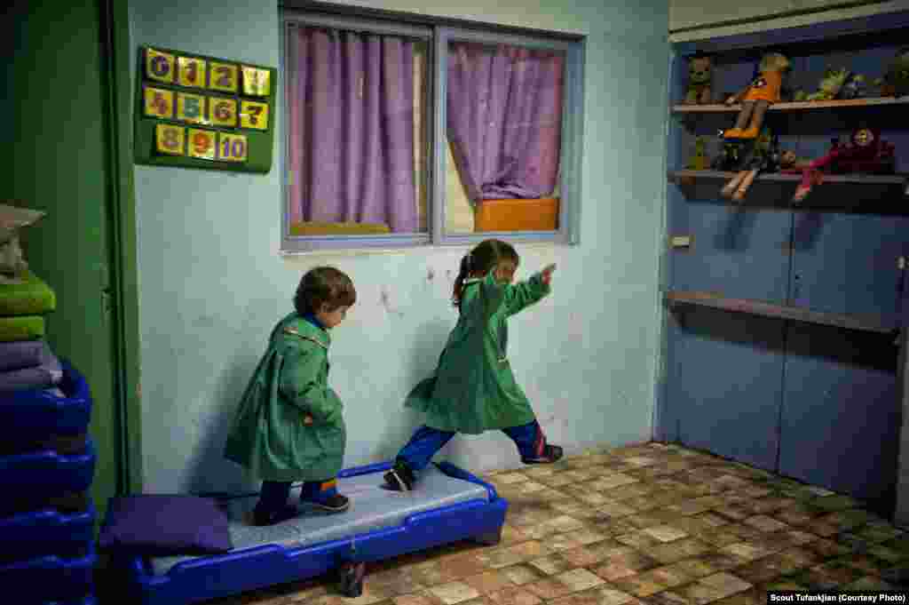 Uruguay is home to one of South America's oldest Armenian communities, estimated at some 19,000 people. Here, two young students play at St. Nerses Shnorhali, an Armenian Apostolic church in the capital, Montevideo.