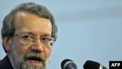 علی لاریجانی، رييس مجلس شورای اسلامی.