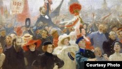 1905-жылы январда башталган Биринчи Орусия ыңкылабынын көркөм чагылдырылышы.