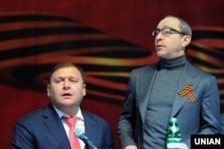 Колишній голова Харківської області Михайло Добкін (зліва) і мер Харкова Геннадій Кернес. 22 лютого 2014 року