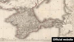 Карта Крыма, 19 ст., илюстрация