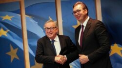 Predsednik Evropske komisije u prošlom mandatu Žan Klod Junker i predsednik Srbije Aleksandar Vučić u Briselu oktobra 2019.