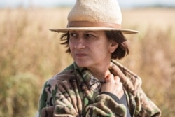 Наталія Ворожбит під час зйомок фільму «Погані дороги»