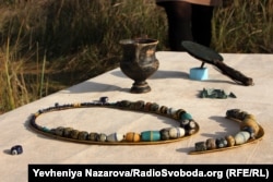 Знайдені у 90-і роки на Хортиці скіфські артефакти