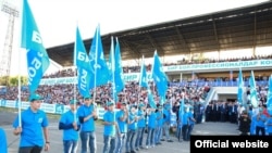 "Бир Бол" партиясынын Ош шаарындагы үгүт учуру