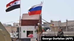 Идлиб провинциясынын чыгышындагы көзөмөл бекеттеринин бири. 25-сентябрь, 2018-жыл.