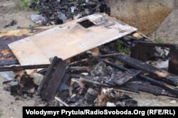 Згарище на місці майбутньої мечеті