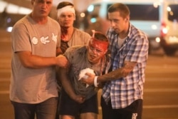 Паранены падчас пратэстаў у Менску 10 жніўня