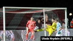 Гульня беларускага чэмпіянату футбола. Архіўнае фота