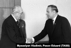 Юры Андропаў і Гейдар Аліеў. Масква, 1983