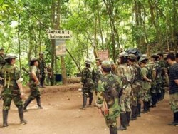 Тренировочный лагерь FARC в колумбийской сельве. 2019 год