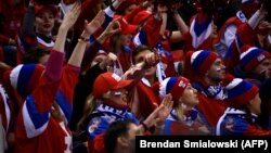 Русия-Словения уенында Русия җанатарлары