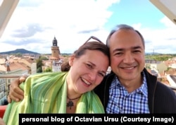 ROMANIA - Octavian Ursu, mayor of Goerlitz, together with his wife