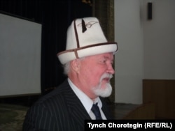 Профессор Ю.С.Худяков на конференции по истории Кыргызского каганата. Бишкек. 16.11.2012.