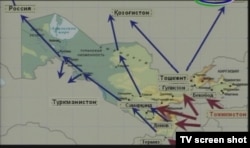 Кадр из телепрограмм Узбекистана