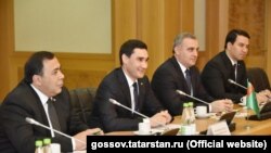 Сердар Бердымухамедов Татарстанда иш сапарында. 2017-жыл.