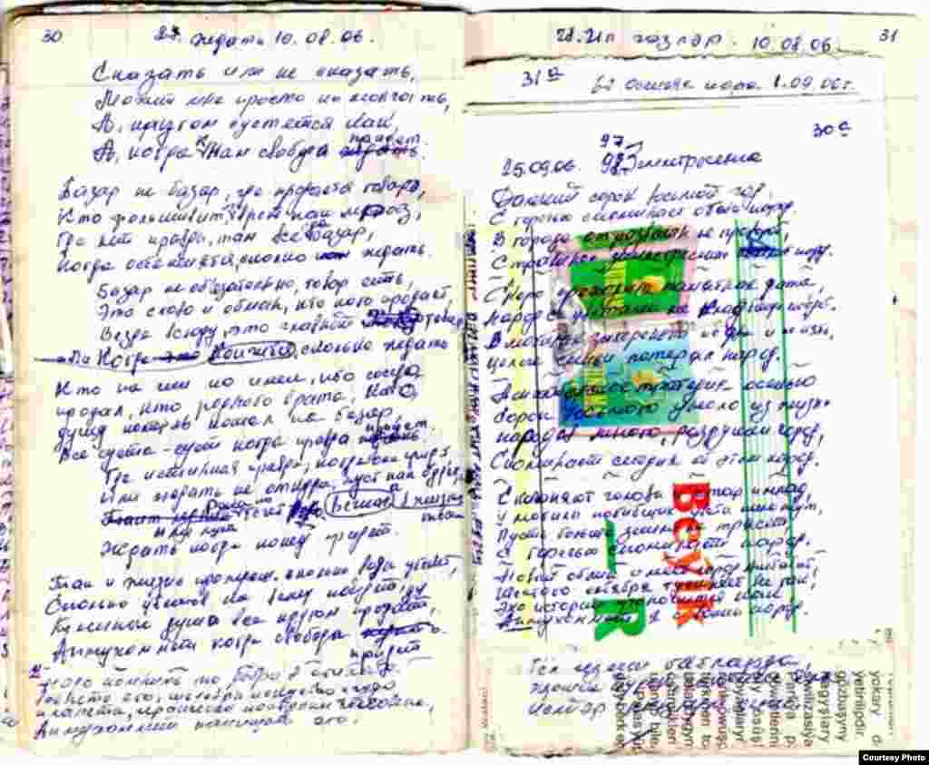 Поэмы Акмухаммета Байханова, написанные в стенах "Овадан Депе"
