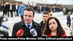 Presidentja e Kosovës, Vjosa Osmani dhe kryeministri, Albin Kurti. 
