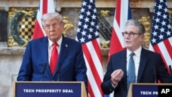 დონალდ ტრამპისა და კირ სტარმერის ერთობლივი პრესკონფერენცია. ჩეკერსი აილსბერის მახლობლად, 18 სექტემბერი, 2025.