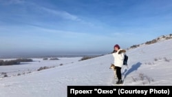 Илюза Мухамедьянова на шихане Торатау. 2022 год