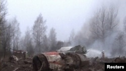 Разбившийся под Смоленском самолет президента Пальши Ту-154, 10 апреля 2010 г. 