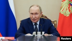 Președintele Vladimir Putin, la reuniunea Consiliului de Securitate al Rusiei, Moscova, 22 septembrie.