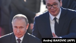 Predsednik Rusije Vladimir Putin i predsednik Srbije Aleksandare Vučić, Beograd, 17. januar 2019. 
