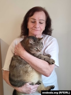 Галіна Дзербыш з гадаванцам