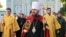 Глава Православної церкви України (ПЦУ), митрополит Київський і всієї України Епіфаній біля Софії Київської під час відзначення 1031-ї річниці Хрещення України-Руси