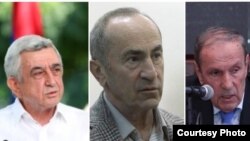 Слева направо: Серж Саргсян, Роберт Кочарян, Левон Тер-Петросян