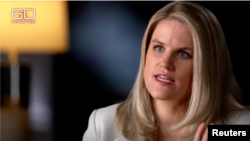 Frances Haugen gjatë intervistës së saj për emisionin 60 Minuta në kanalin CBS.