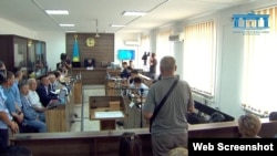 Суд по делу об убийстве Шерзата. Скриншот трансляции Верховного суда